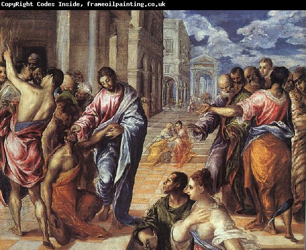 GRECO, El Christ Healing the Blind df